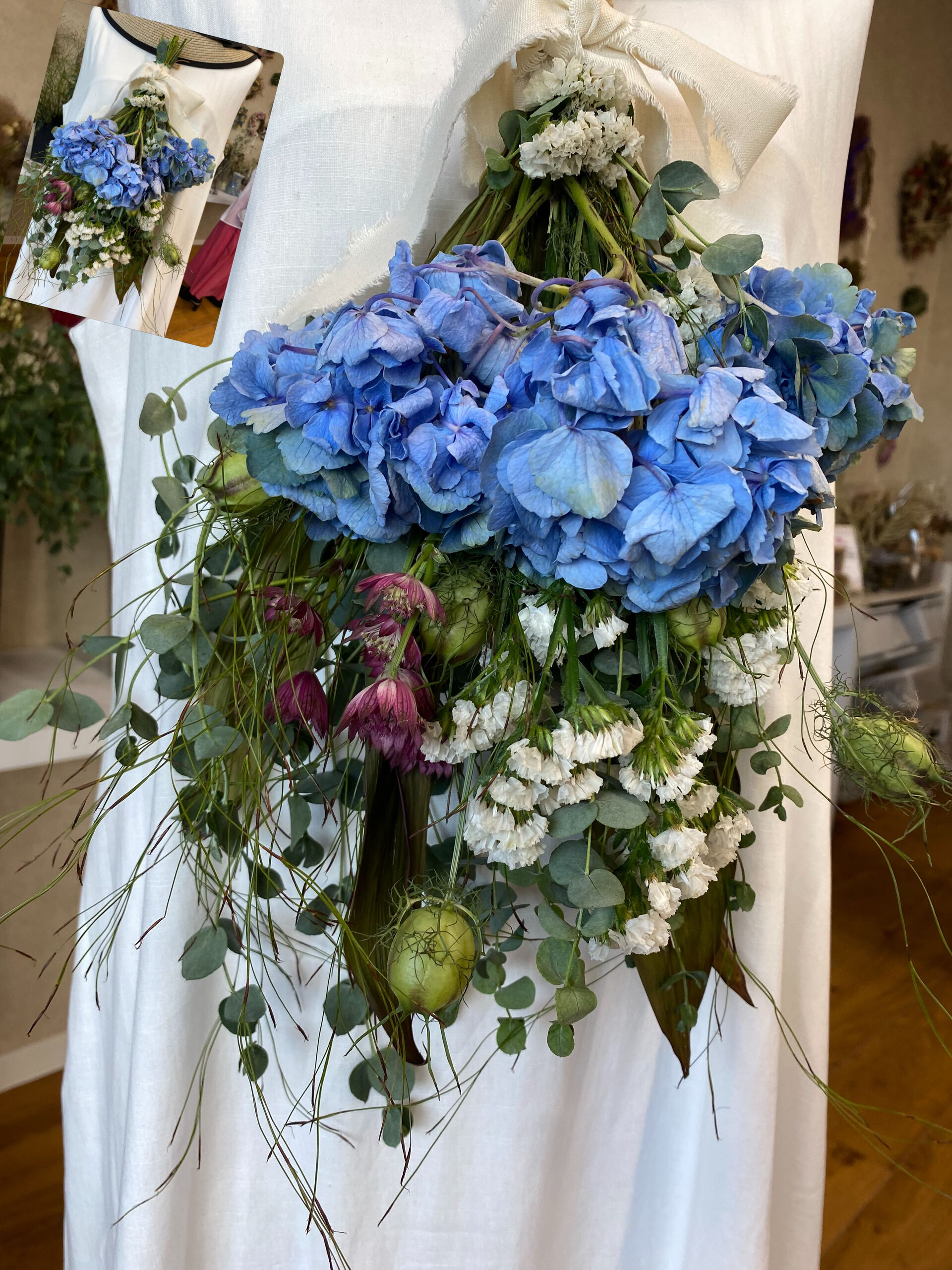 ワークショップでご参加いただいたお客様の作品です💐